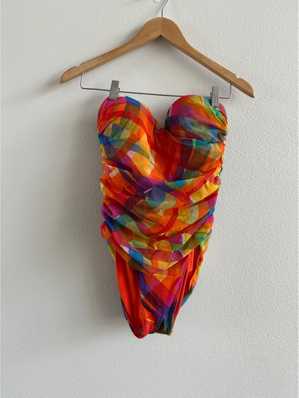 Vintage Gottex Multicolor Strapless Swimsuit